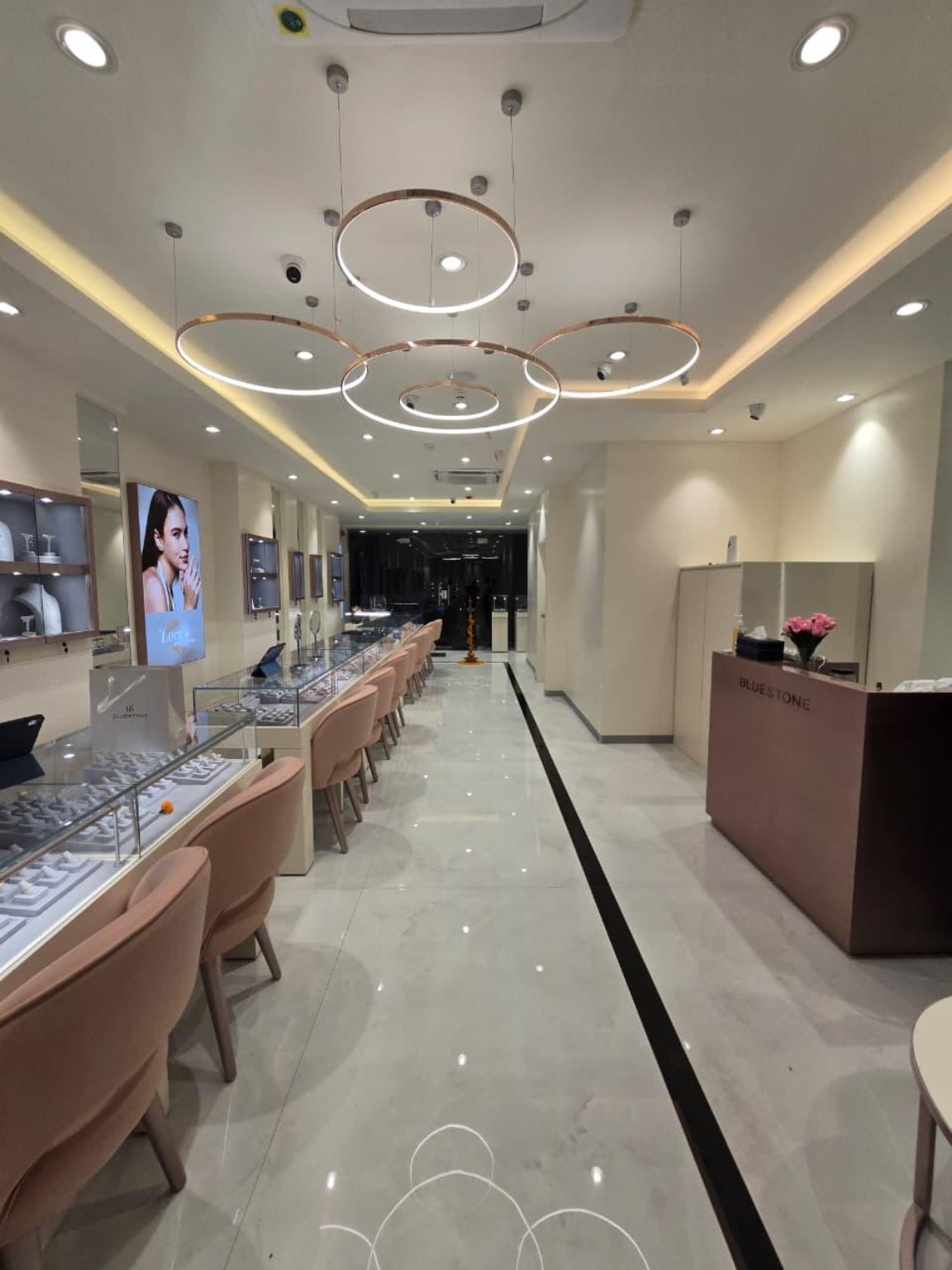 Bluestone premium jewellery showroom interior