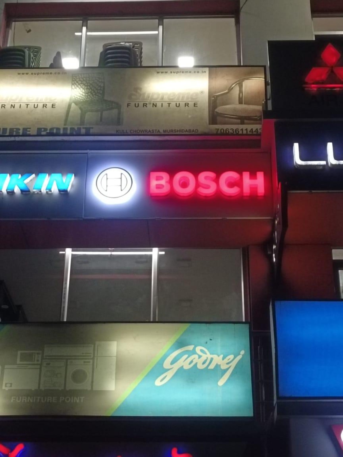 Bosch illuminated signage
